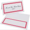 Double Line Border Place Cards, Ruby Red, Set of 60, Pre-cut and Scored - Wedding, Party, Dinner, and Special Events - Made in the USA view 2