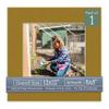 CountryArtHouse Metallic Gold Acid Free 12x12 Picture Frame Mats with White Core Bevel Cut for 8x8 Pictures - Fits 12x12 Frame - One Mat - With Bag & Backing view 1