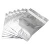 Ellbest 100Pcs Stand Up Clear Silver Zip Lock Resealable Aluminum Mylar Foil Plastic Packaging Bag for Food Beans Coffee Cookie 5.5x7.5 inch view 1