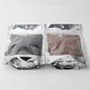 Ellbest 100Pcs Stand Up Clear Silver Zip Lock Resealable Aluminum Mylar Foil Plastic Packaging Bag for Food Beans Coffee Cookie 5.5x7.5 inch view 3