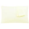 uxcell Microfiber Pillowcases Set of 2, Zipper Travel 14x20 Cream view 1