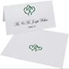 Linked Hearts Place Cards, Hunter Green (Choose Color), Set of 150, Pre-cut and Scored - Wedding, Party, Dinner, and Special Events - Made in the USA view 2
