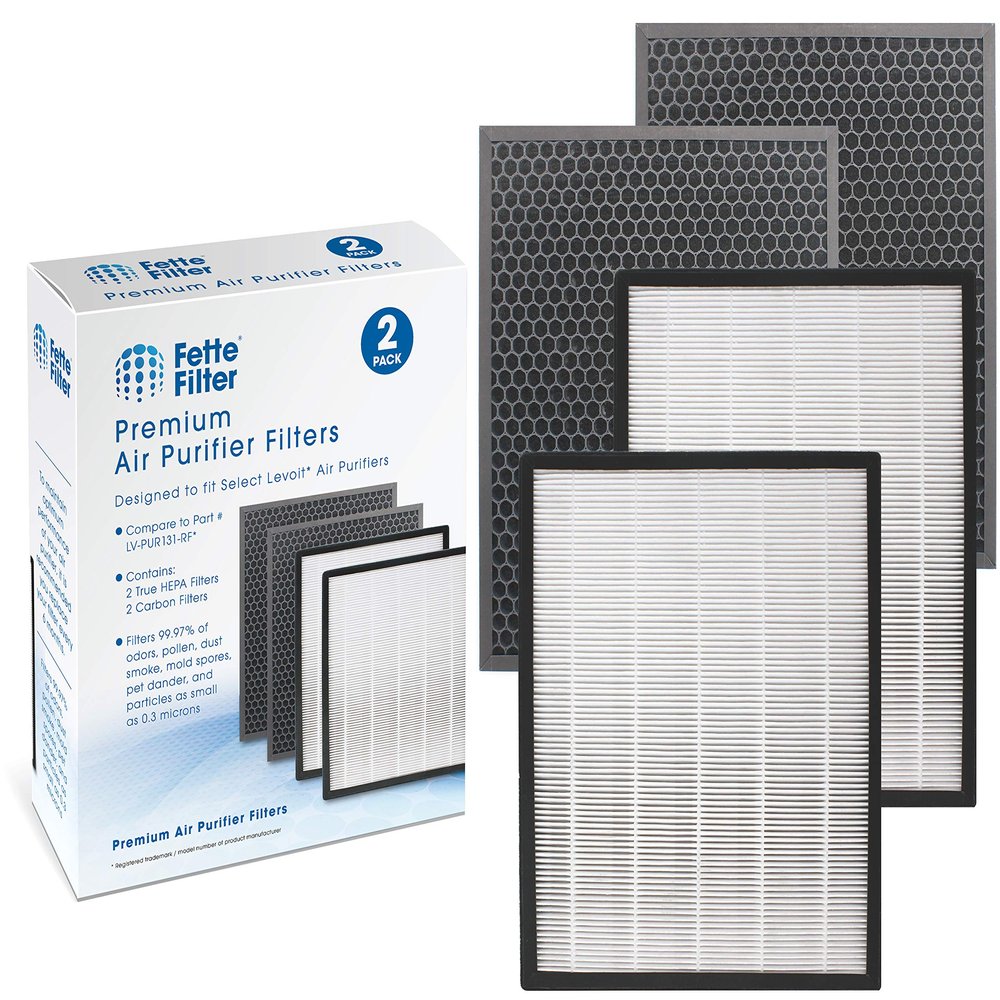 2-Pack LV-PUR131-RF Filter Replacement Compatible with Levoit