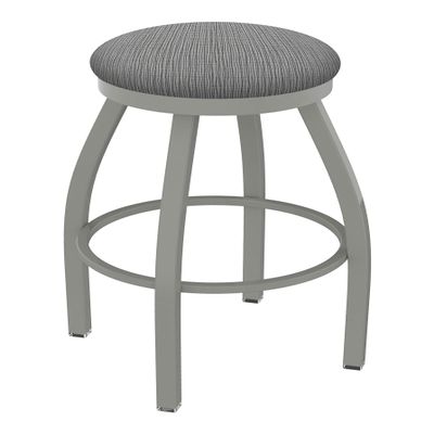 802 Misha 30" Swivel Bar Stool with Anodized Nickel Finish and Graph Alpine Seat