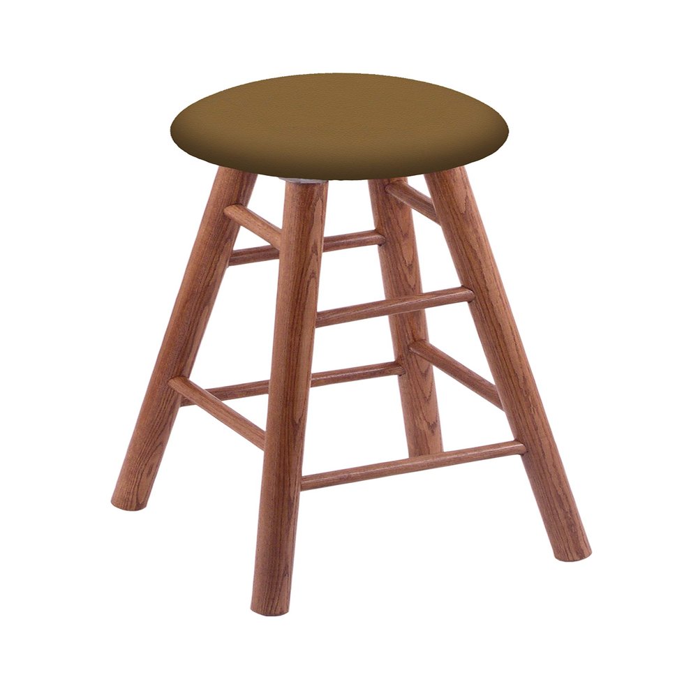 Oak Bar Stool in Medium Finish with Canter Saddle Seat