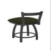 821 Catalina 18" Low Back Swivel Vanity Stool with Pewter Finish and Canter Pine Seat view 3