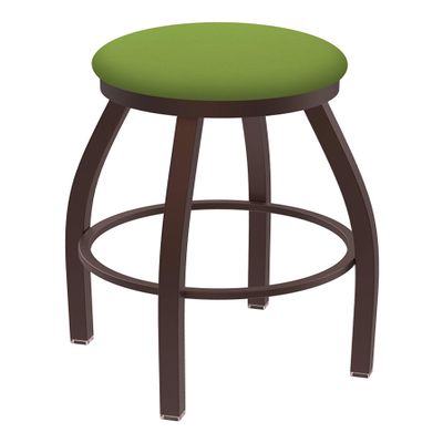 802 Misha 30" Swivel Bar Stool with Bronze Finish and Canter Kiwi Green Seat