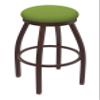 802 Misha 30" Swivel Bar Stool with Bronze Finish and Canter Kiwi Green Seat view 1