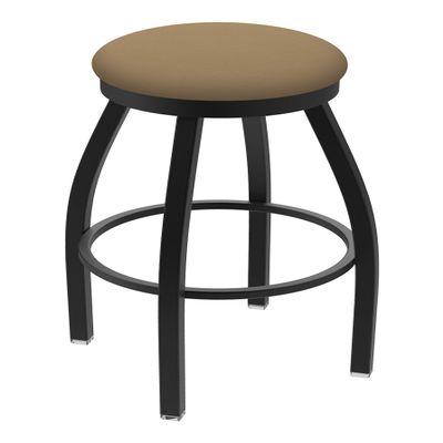 802 Misha 25" Swivel Counter Stool with Black Wrinkle Finish and Canter Sand Seat