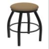 802 Misha 25" Swivel Counter Stool with Black Wrinkle Finish and Canter Sand Seat view 1