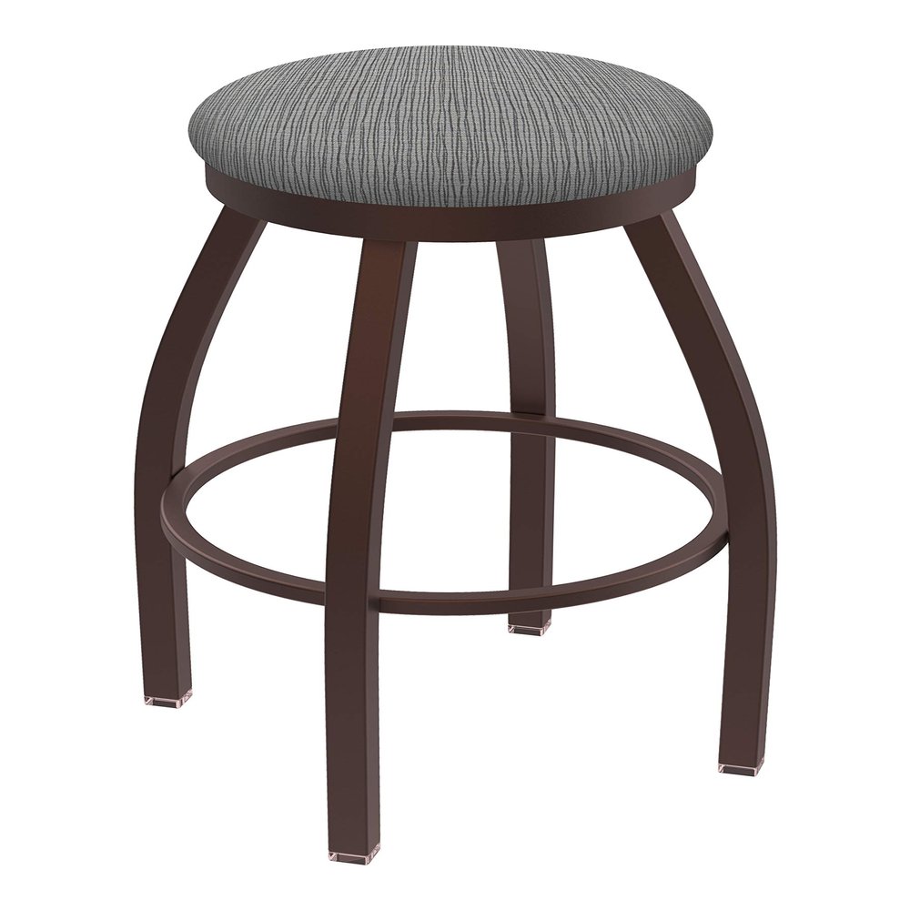 802 Misha 30" Swivel Bar Stool with Bronze Finish and Graph Alpine Seat