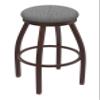 802 Misha 30" Swivel Bar Stool with Bronze Finish and Graph Alpine Seat view 1