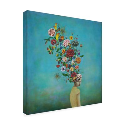 Wrapped Canvas Wall Art - Duy Huynh 'A Mindful Garden' Wall Art for Living Room, Bedroom, or Office Dcor - 24x24