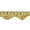 Colors Collection 1" Scolloped Loop Border Trim, 25 Yards, Moss Green view 1
