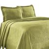 BNM Oversized Geometric Fret Design Matelasse Cotton Bedspread, Jacquard Weave, Soft, All-Season, Cozy, Lightweight, Perfect for Master or Guest Bedroom, Matching Pillow Sham, Twin, Sweet Pea view 2