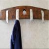 Decorative Natural Coat And Hat Rack - Genuine Oak Wine Barrel Bung Hole Stave view 3