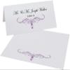 Decadent Flourish Place Cards, Eggplant (Choose Color), Set of 60, Pre-cut and Scored - Wedding, Party, Dinner, and Special Events - Made in the USA view 2