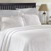 BNM Oversized Geometric Fret Design Matelasse Cotton Bedspread, Jacquard Weave, Soft, All-Season, Cozy, Lightweight, Perfect for Master or Guest Bedroom, Matching Pillow Sham, Twin, White view 1