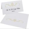 Intertwined Star of David Flourish Jewish Place Cards, Gold (Choose Color), Set of 150, Pre-cut and Scored - Wedding, Party, Dinner, and Special Events - Made in the USA view 2