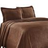 BNM Oversized Geometric Fret Design Matelasse Cotton Bedspread, Jacquard Weave, Soft, All-Season, Cozy, Lightweight, Perfect for Master or Guest Bedroom, Matching Pillow Sham, Twin, Cappuccino view 2