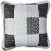 Avondale Manor Evangeline 5 pc Reversible Printed Patchwork Quilt with Throw Pillows Bedding Set, Queen, Gray view 2
