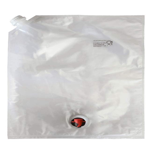 ASTRAPOUCH 10L Easy Fill Bag-in-Box Bags - BYOB - 2-Pack of Dual Spout BIB Bags - REFILLABLE, REUSABLE, BPA FREE! Quick and Easy Filling Through Top Screw Cap