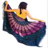 Boho Chic Pareo - Mandala Pareo - Bikini Swimsuit Cover Up - Beach Dress - Wrap, Half Purple view 1
