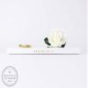 White Wedding Guest Book, Personalized Guestbook for Wedding Gift for Bride & Groom with Embossed Foil - Hardcover (9x6 inches) view 2