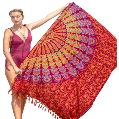 Boho Chic Pareo - Mandala Pareo - Bikini Swimsuit Cover Up - Beach Dress - Wrap
