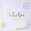 Personalized Wedding Guest Book, Unique Sign-In Book Customized with Names, Guestbook or Photo Album - Hardcover (10x8 inches) view 1