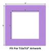 CountryArtHouse Light Purple Acid Free 12x12 Picture Frame Mats with White Core Bevel Cut for 8x8 Pictures - Fits 12x12 Frame - One Mat - With Bag & Backing view 2
