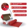 Neatiffy Disposable Plastic Table Cloth Roll | 54 in x 108 Ft Waterproof Tablecloth | Table Cover for Rectangle, Square, Round Oval Tables | Picnic, Party, Banquet, Birthdays, Weddings - Red view 4