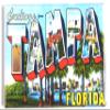 Greetings from Tampa Florida Fridge Magnet (2.5 x 3.5 inches) Style B view 1