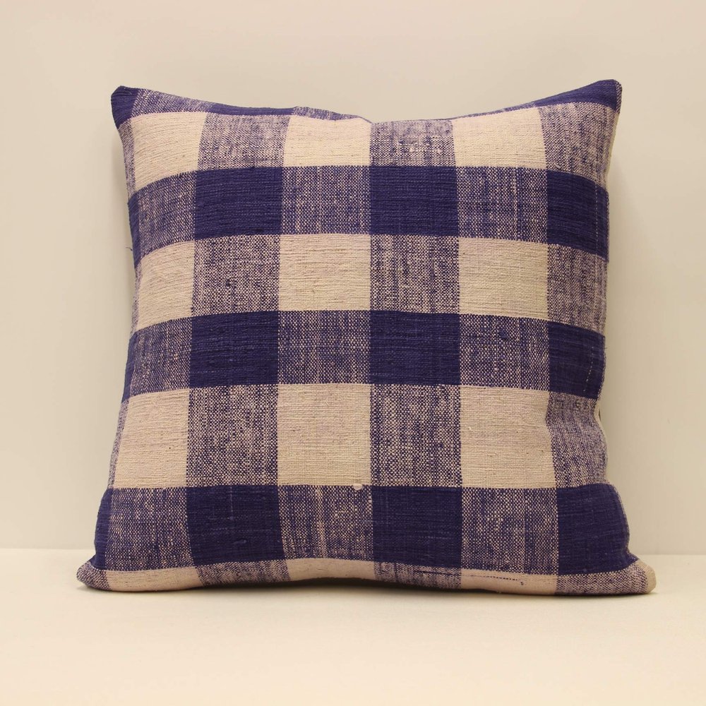 20x20 inches 50x50 cm Turkish Kilim Pillow Home Decorative Sofa Blue Pillow Throw Pillow Cover Kilim Cushion