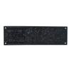 A29 Push Plate with Black Powder Coat Finish Heavy Duty Easy Installation Hardware | Single Unit | 10 1/4 inch Height X 3 inch Width view 2