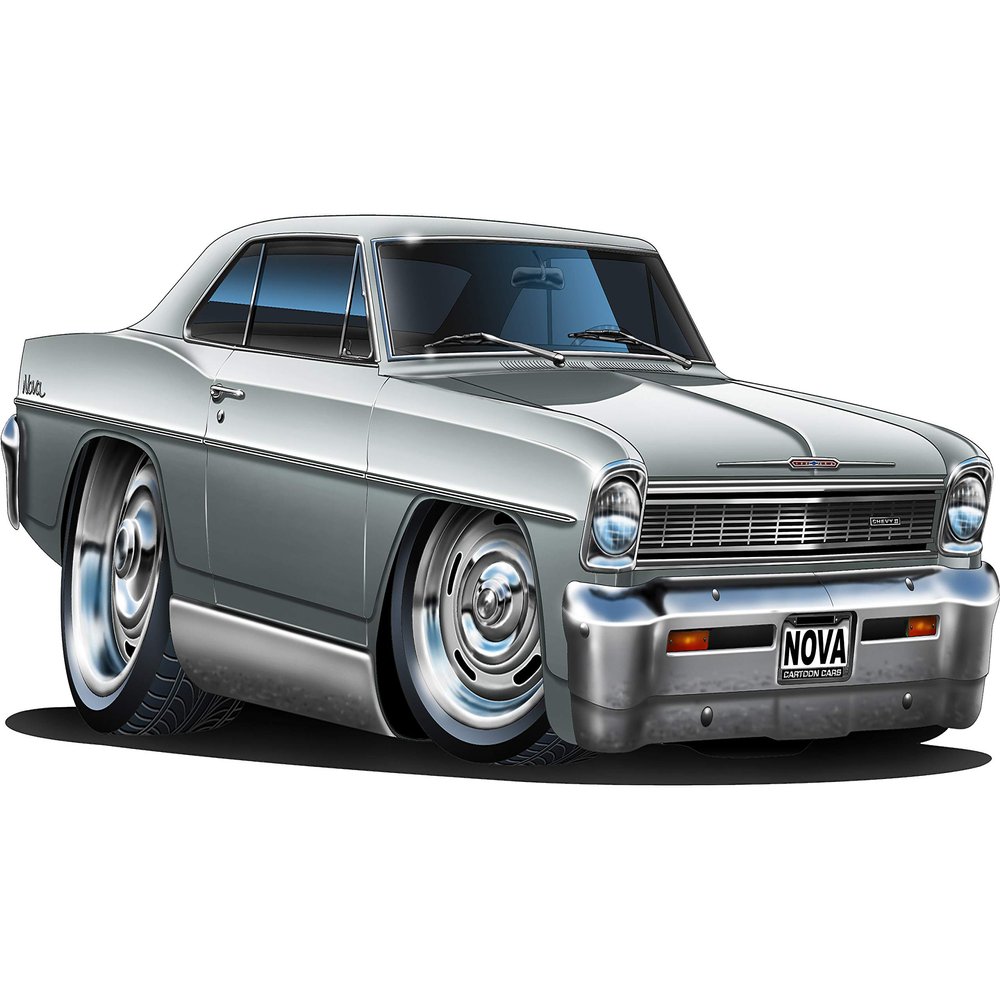 Lets Print Big 1966 NOVA Wall Decal REPOSITIONABLE (30" h X 70" w)