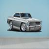 Lets Print Big 1966 NOVA Wall Decal REPOSITIONABLE (30" h X 70" w) view 2