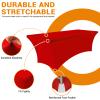 Eurmax USA Rectangular Fitted Spandex Table Covers 6ft Tablecloth Wedding Event Patio Table Decorations Stretch Table Cover for 6ft Folding Table (Red) view 3