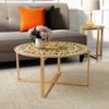 Adore Decor Dahlia Coffee Table, Natural view 2