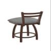 411 Jackie 18" Low Back Swivel Vanity Stool with Bronze Finish and Graph Alpine Seat view 3