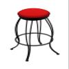 3000 Georgian 30" Swivel Bar Stool with Black Wrinkle Finish and Canter Red Seat view 1
