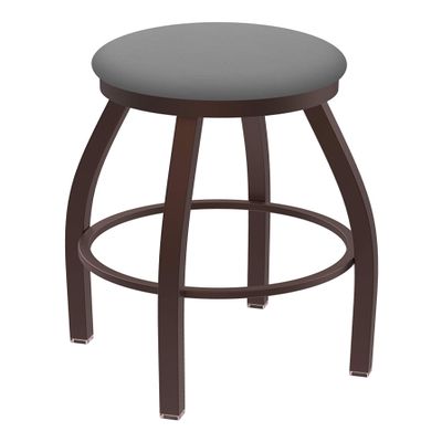 802 Misha 30" Swivel Bar Stool with Bronze Finish and Canter Folkstone Grey Seat