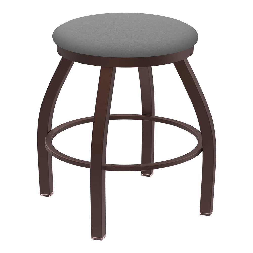 802 Misha 30" Swivel Bar Stool with Bronze Finish and Canter Folkstone Grey Seat