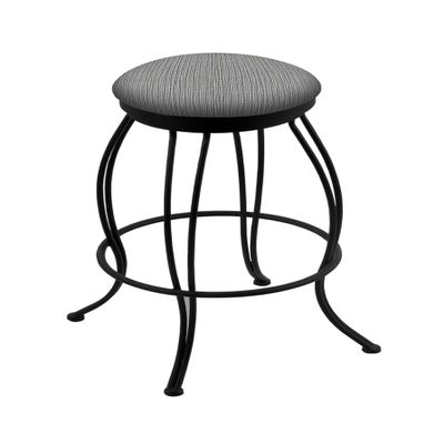 3000 Georgian 30" Swivel Bar Stool with Black Wrinkle Finish and Graph Alpine Seat