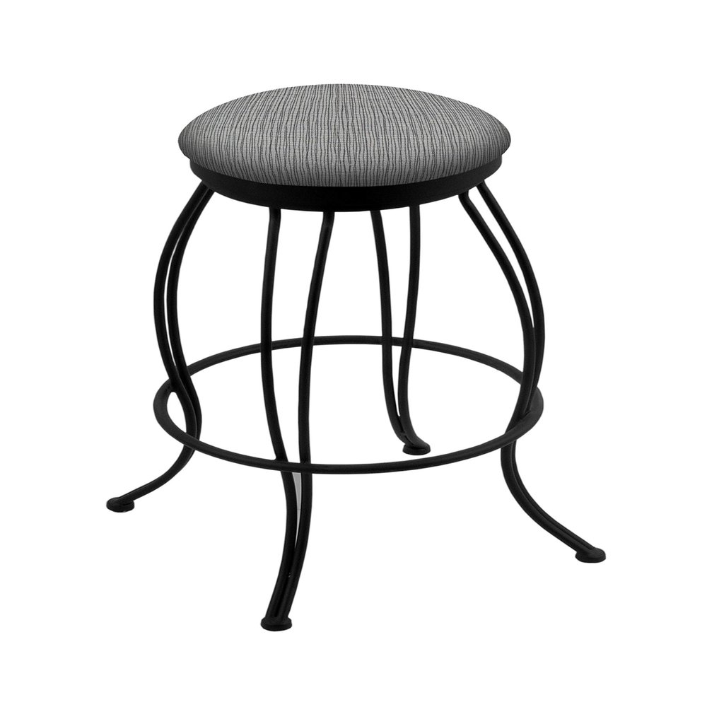 3000 Georgian 30" Swivel Bar Stool with Black Wrinkle Finish and Graph Alpine Seat