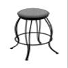 3000 Georgian 30" Swivel Bar Stool with Black Wrinkle Finish and Graph Alpine Seat view 1