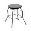 3020 30" Swivel Bar Stool with Black Wrinkle Finish and Canter Folkstone Grey Seat view 1