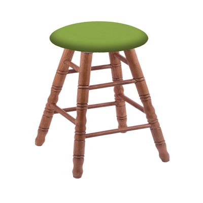 Oak Counter Stool in Medium Finish with Canter Kiwi Green Seat