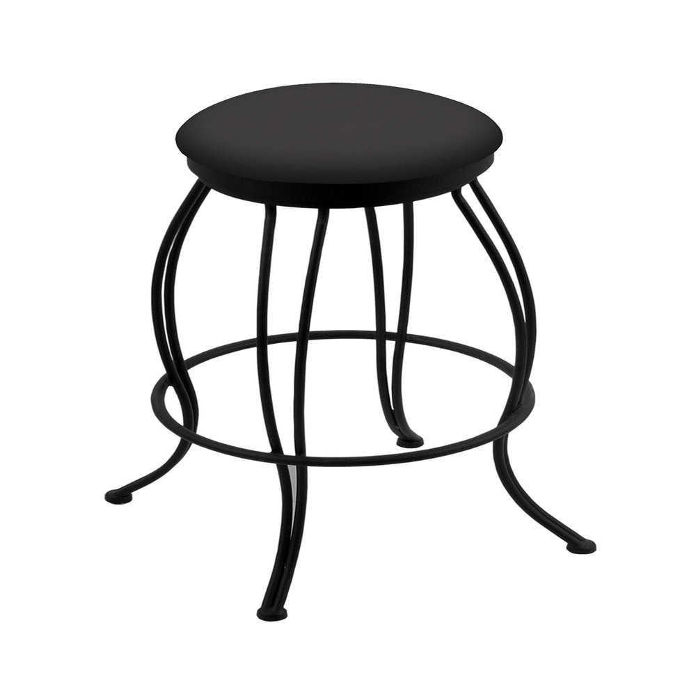 3000 Georgian 30" Swivel Bar Stool with Black Wrinkle Finish and Canter Iron Seat