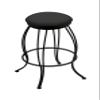 3000 Georgian 30" Swivel Bar Stool with Black Wrinkle Finish and Canter Iron Seat view 1